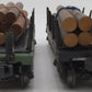 Lionel 3461 Vintage O Lionel Lines Operating Log Dump Cars [2] VG