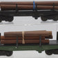 Lionel 3461 Vintage O Lionel Lines Operating Log Dump Cars [2] VG