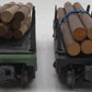 Lionel 3461 Vintage O Lionel Lines Operating Log Dump Cars [2] VG