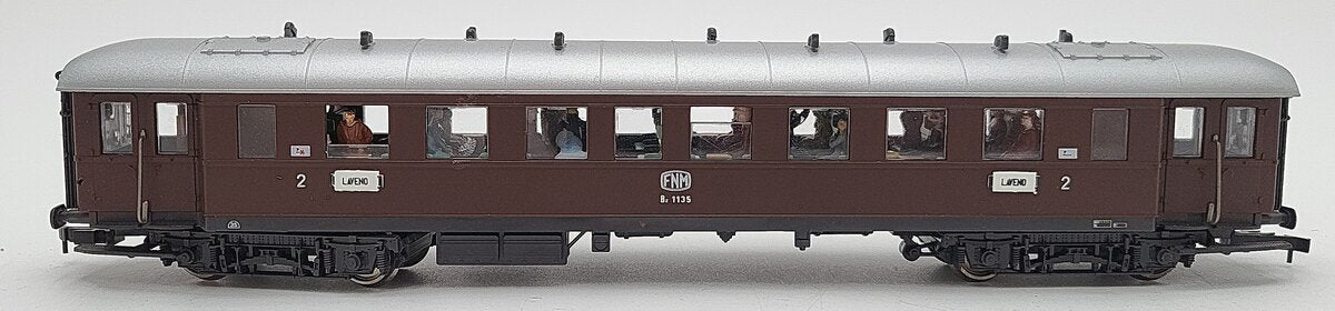 Roco 44563 HO Scale FNM 2nd Class Passenger Car #Be1135 EX/Box