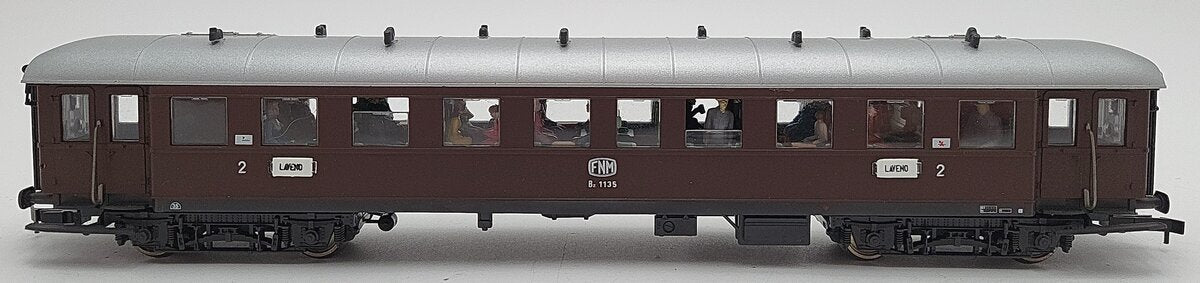 Roco 44563 HO Scale FNM 2nd Class Passenger Car #Be1135 EX/Box
