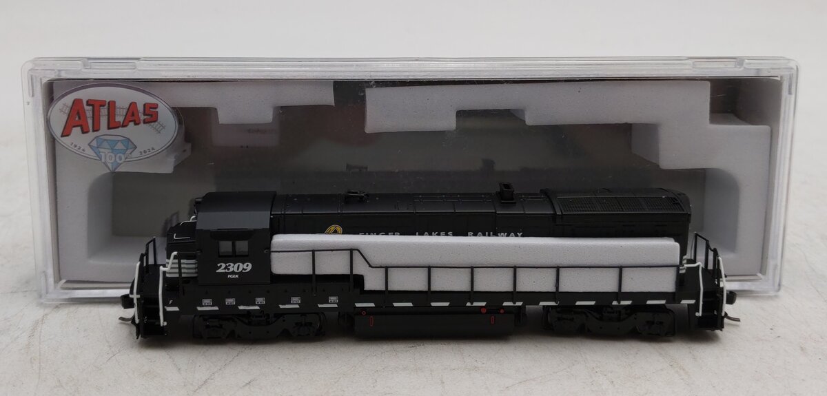 Atlas 40005454 N Finger Lakes Railway Gold B23-7 Diesel Locomotive #2309 EX/Box