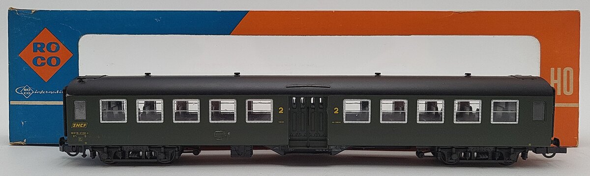 Roco 44270 HO Scale SNCF Bruhat Two Door Passenger Car EX/Box
