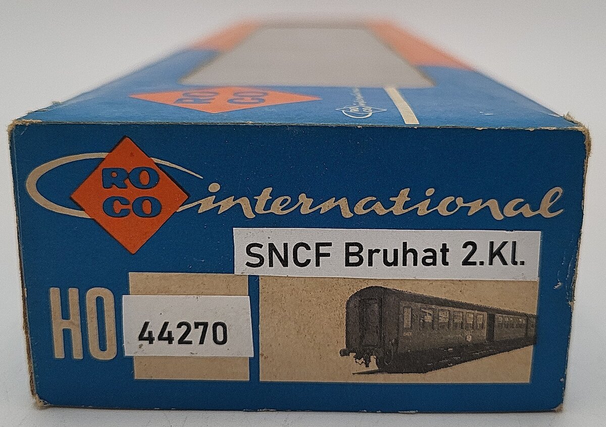 Roco 44270 HO Scale SNCF Bruhat Two Door Passenger Car EX/Box