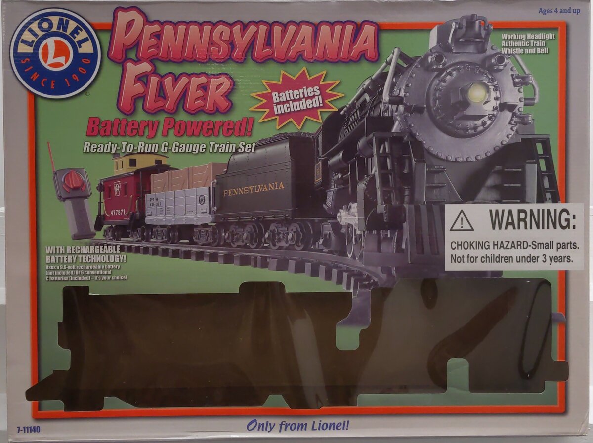 Lionel 7-11140 Pennsylvania Flyer G Gauge Steam Train Set LN/Box
