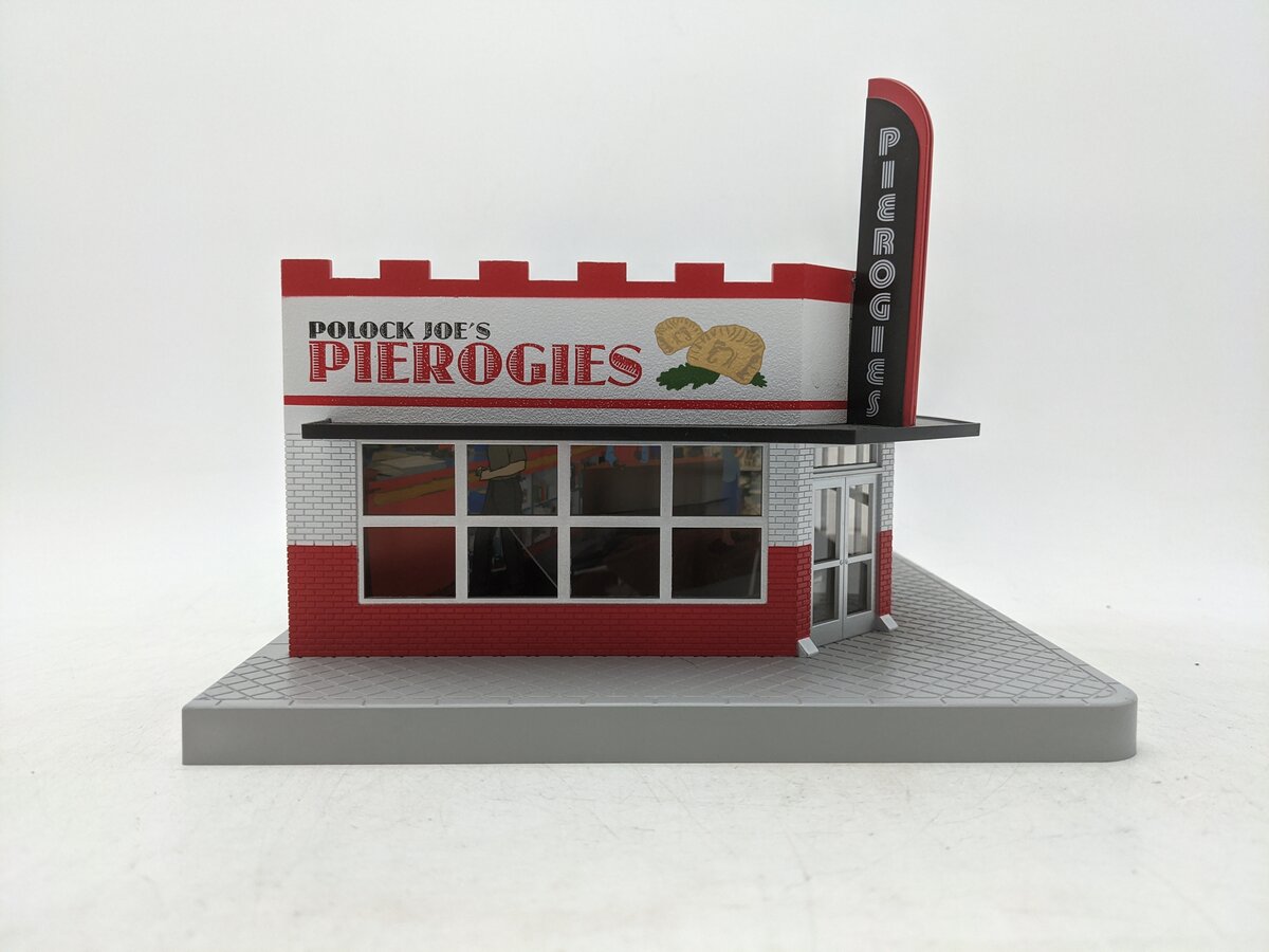 MTH 30-90603 O Polock Joe's Pierogies Single Story Corner Store EX