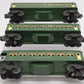 Lionel Vintage O Gauge Green Tinplate Passenger cars #6441,6440,6440 [3] VG