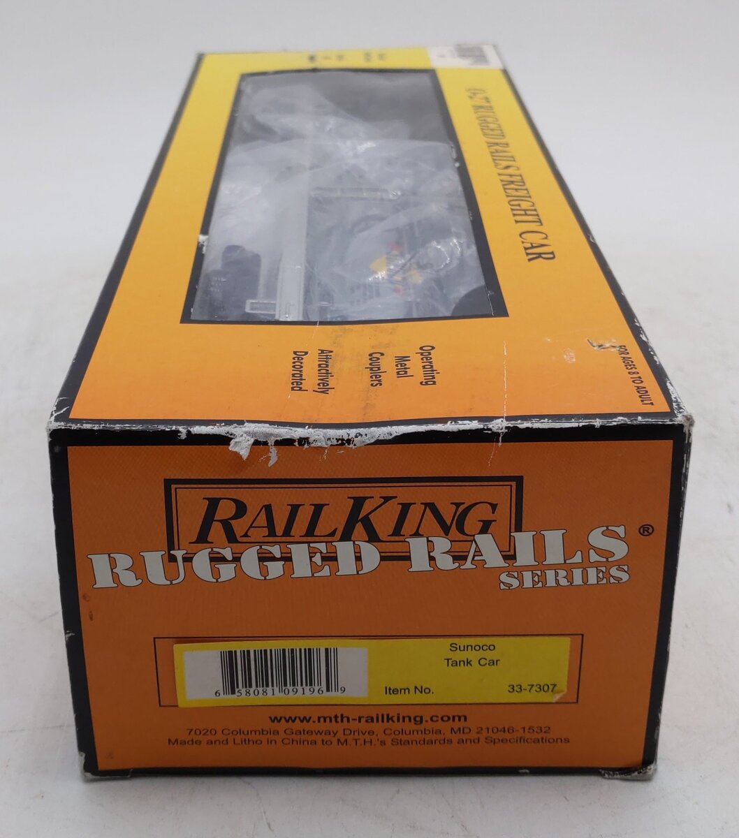 MTH 33-7307 O Gauge Sunoco Single Dome Tank Car #6554 VG/Box