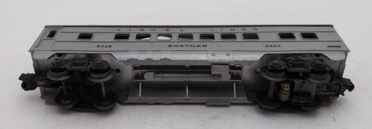 Lionel 2422 Vintage O Lionel Lines Chatham Lighted Pullman Car with Silver Roof VG