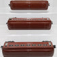 Lionel Vintage O Gauge Red Tinplate Passenger Cars #2442,2442,2443 [3] VG