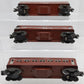 Lionel Vintage O Gauge Red Tinplate Passenger Cars #2442,2442,2443 [3] VG