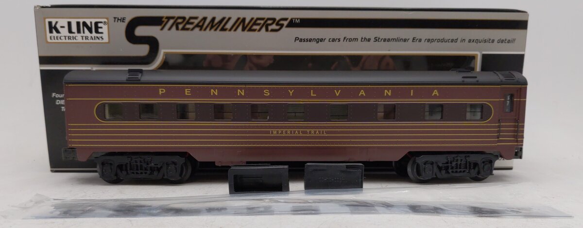 K-Line K4580-8018 O Pennsylvania "Imperial Trail" 13" Streamliner Pullman Car EX/Box