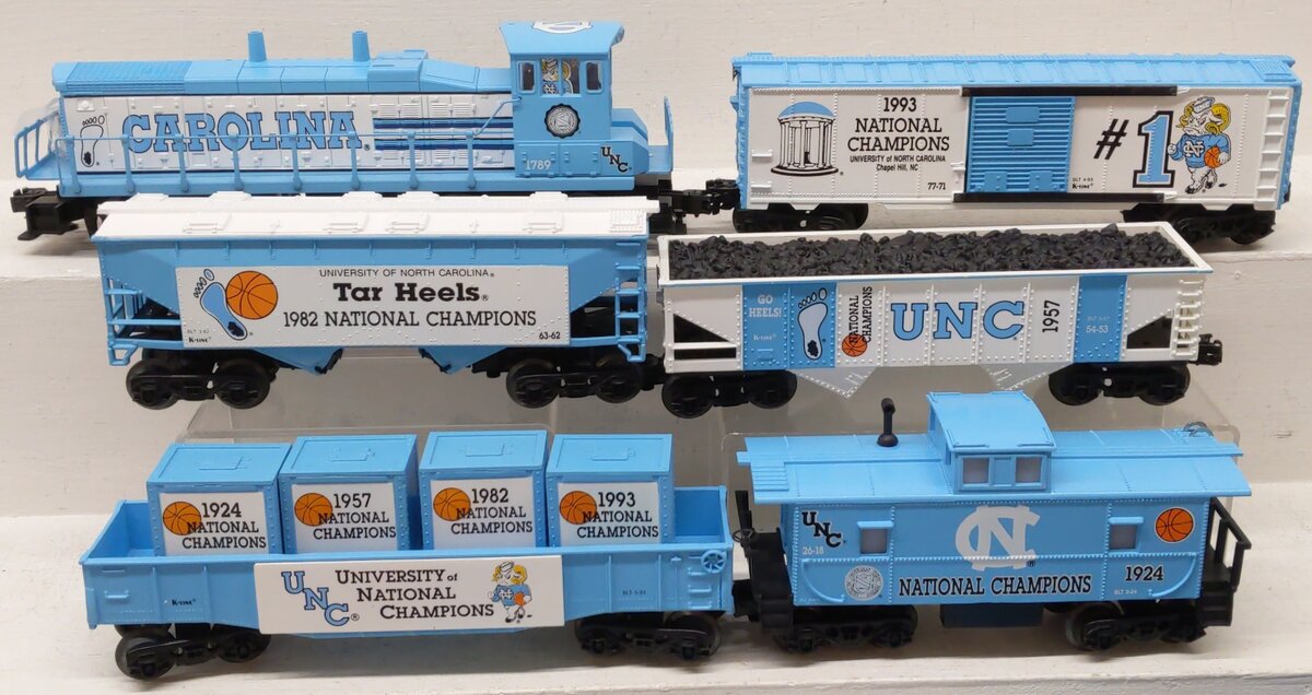 K-Line K1323 Tar Heel Championship Express O Gauge Diesel Train Set LN/Box