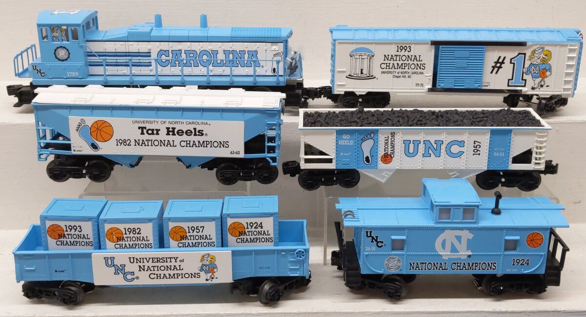 K-Line K1323 Tar Heel Championship Express O Gauge Diesel Train Set LN/Box