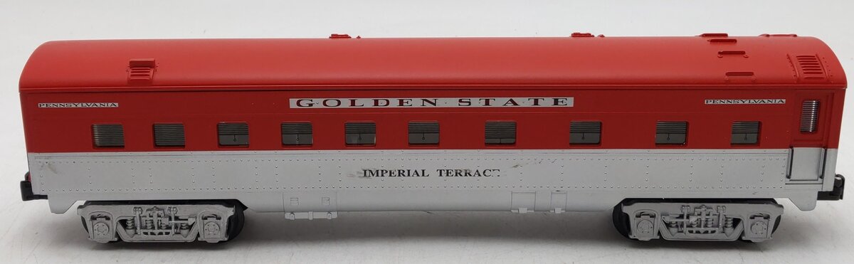K-Line K4532-3368 O Gauge PRR Golden State Imperial Terrace Passenger Car VG