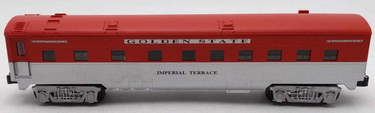 K-Line K4532-3368 O Gauge PRR Golden State Imperial Terrace Passenger Car VG
