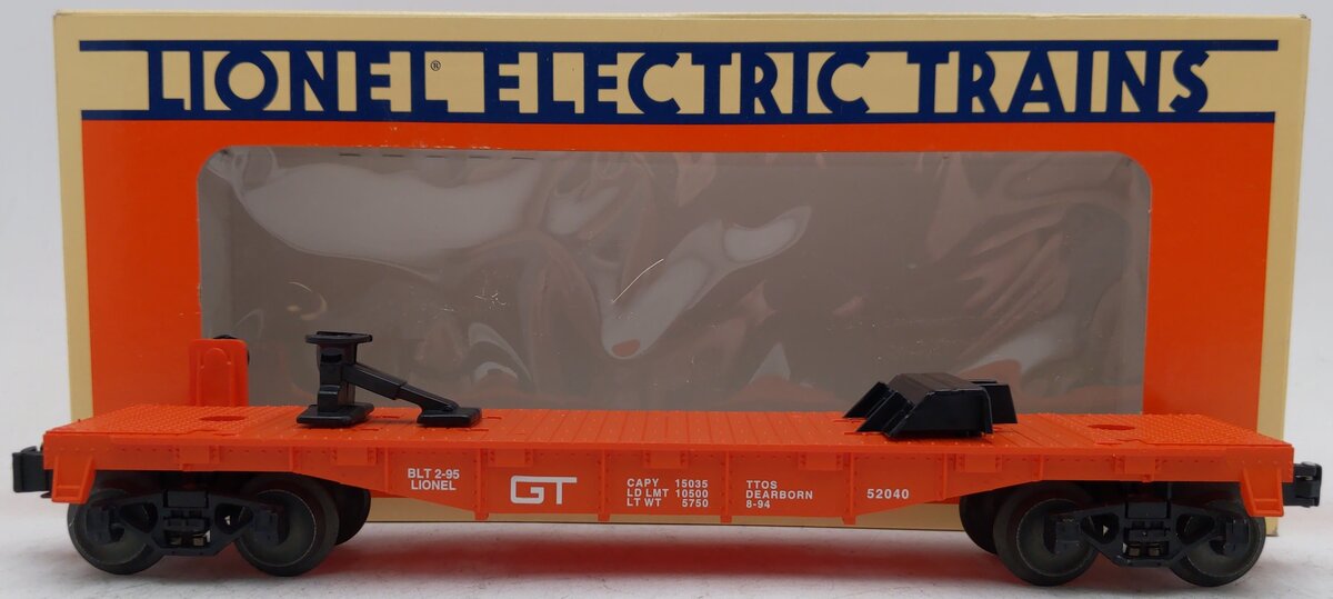 Lionel 6-52040 O Gauge TTOS Grand Trunk Flatcar without Trailer EX/Box