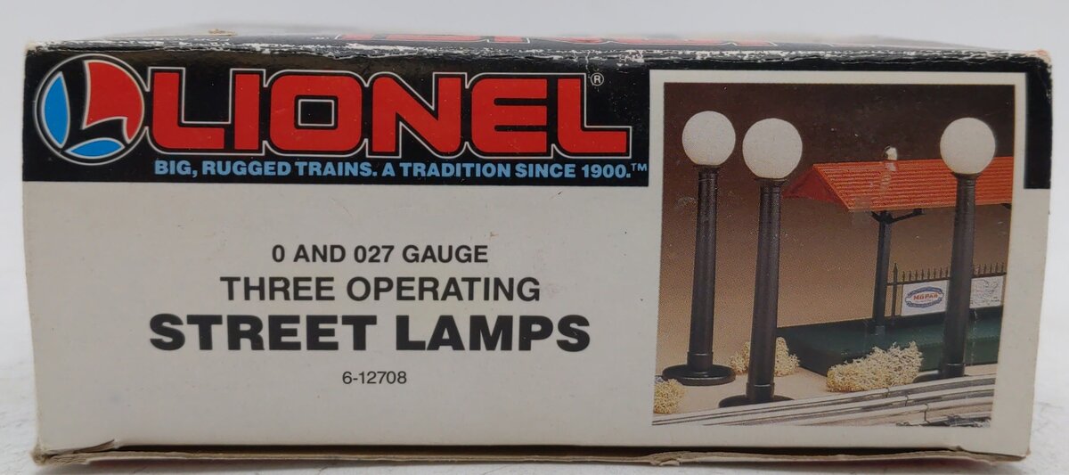Lionel 6-12708 O/0-27 Gauge Operating Street Lamps (Pack of 3) EX/Box