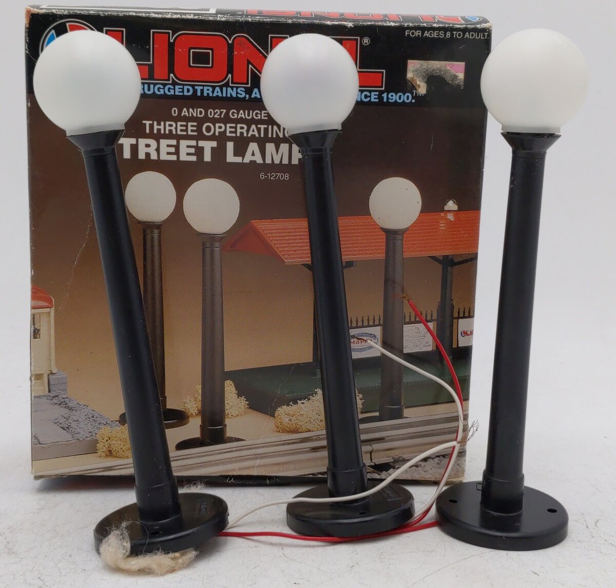 Lionel 6-12708 O/0-27 Gauge Operating Street Lamps (Pack of 3) EX/Box