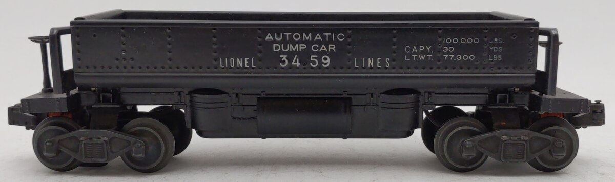 Lionel 3459 Vintage O Lionel Lines Black Operating Ore Dump Car VG