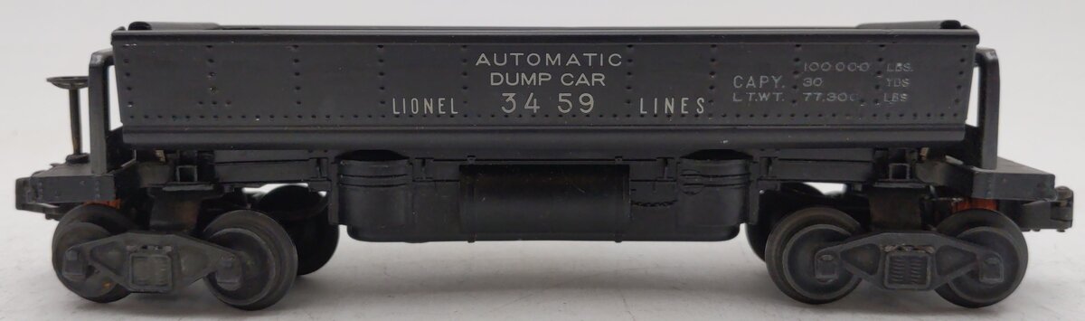 Lionel 3459 Vintage O Lionel Lines Black Operating Ore Dump Car VG