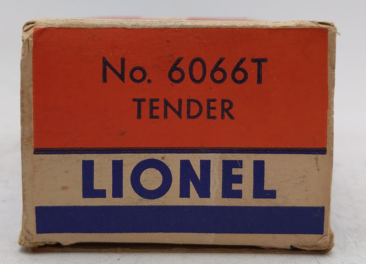 Lionel 6066T Vintage O Lionel Lines Non-Whistling Tender VG/Box