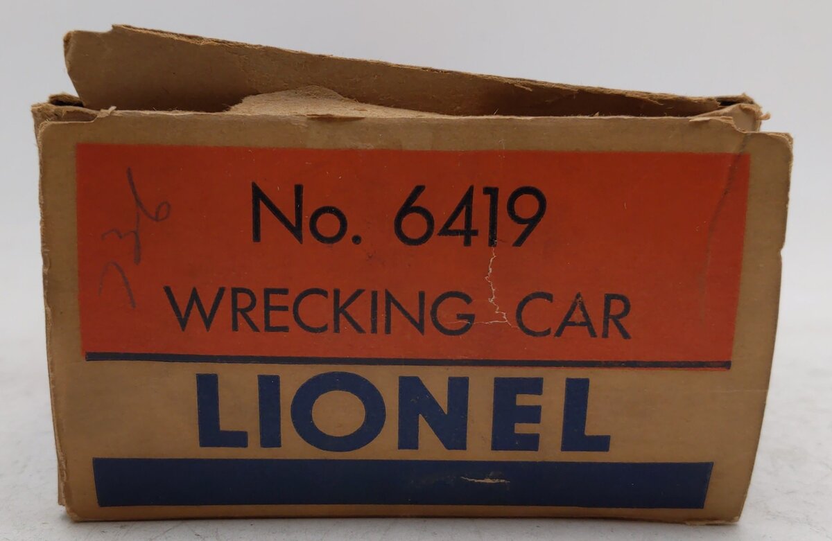 Lionel 6419 Vintage O DL&W Gray Work Caboose VG/Box