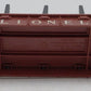 Lionel 6311 Vintage O Brown Flatcar w/ Pipe Load/Box