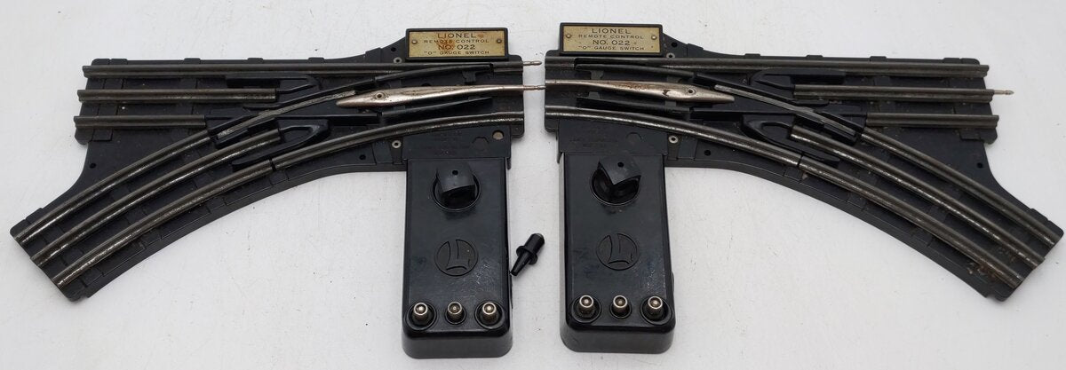 Lionel O22 Vintage O Left-Hand & Right-Hand Electric Remote Switches