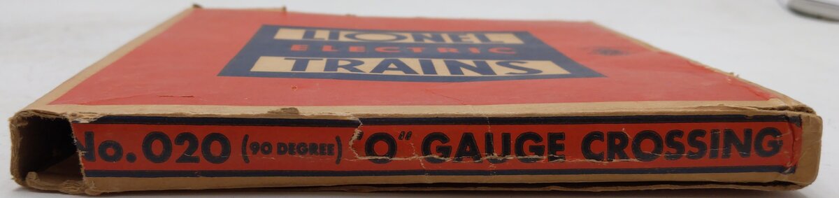 Lionel 020 Vintage O Gauge 90 Degree Crossing VG/Box