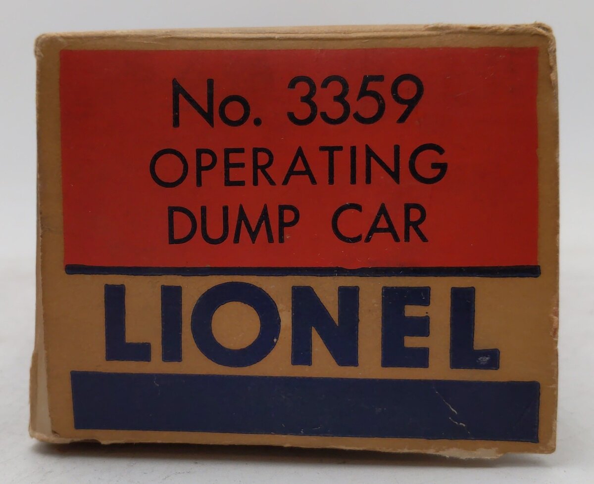 Lionel 3359 Vintage O Operating Twin Bin Dump Car VG/Box