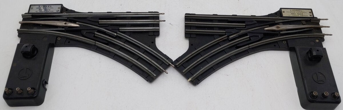 Lionel O22 Vintage O Left-Hand & Right-Hand Electric Remote Switches