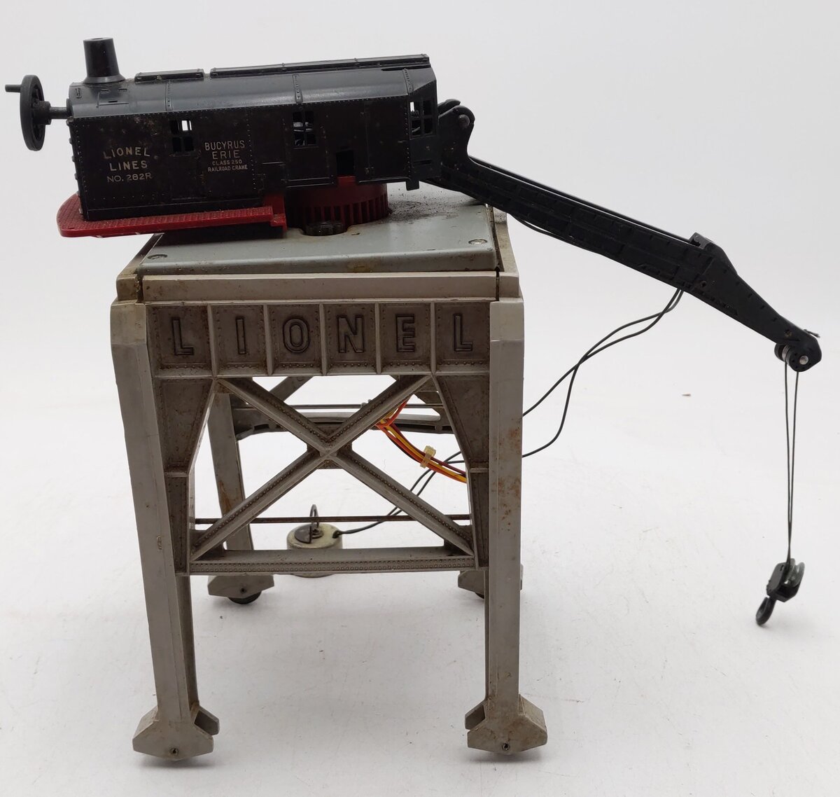 Lionel 282 Vintage O Bucyrus Erie Remote Control Gantry Crane/Box