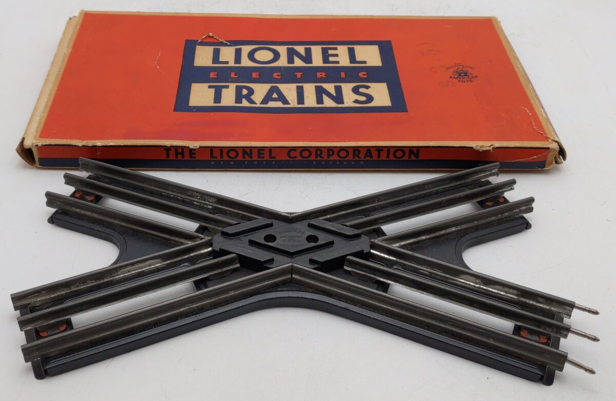 Lionel 020X Vintage O Gauge 45 Degree Crossing VG/Box