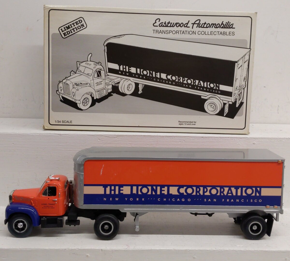 Eastwood Automobilia 1:34 1960 Model B-61 Mack Tractor & Trailer VG/Box