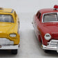 #H070 Eastwood Automobilia Pair of diecast Plastiville Taxi and Fire Chief EX/Box