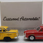 #H070 Eastwood Automobilia Pair of diecast Plastiville Taxi and Fire Chief EX/Box