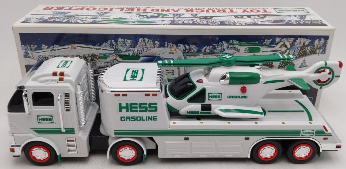 Hess 2006 Die Cast Toy Truck & Helicopter w/Ramp EX/Box