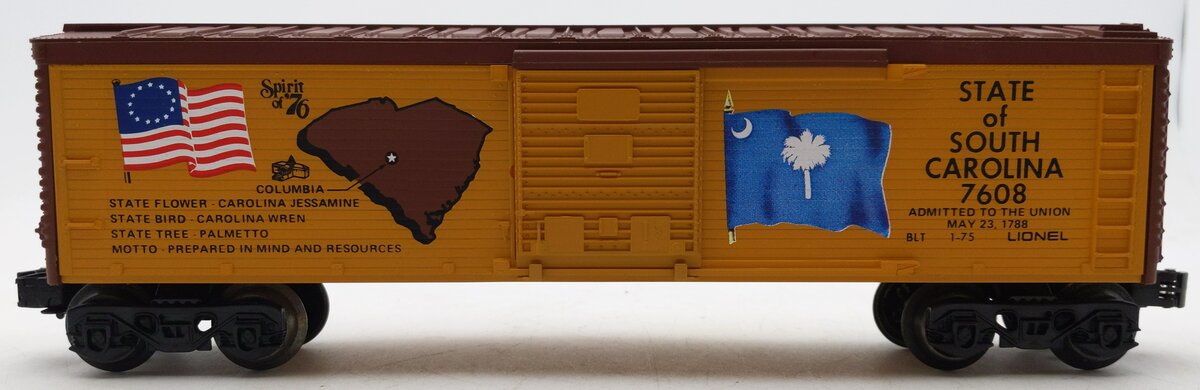 Lionel 6-7608 O Gauge State of South Carolina Boxcar #7608 EX/Box