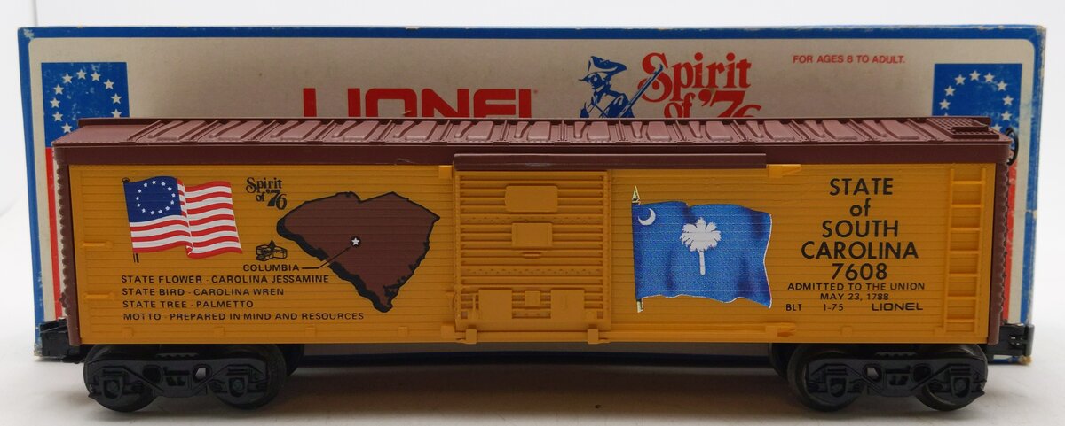 Lionel 6-7608 O Gauge State of South Carolina Boxcar #7608 EX/Box