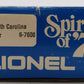 Lionel 6-7608 O Gauge State of South Carolina Boxcar #7608 EX/Box