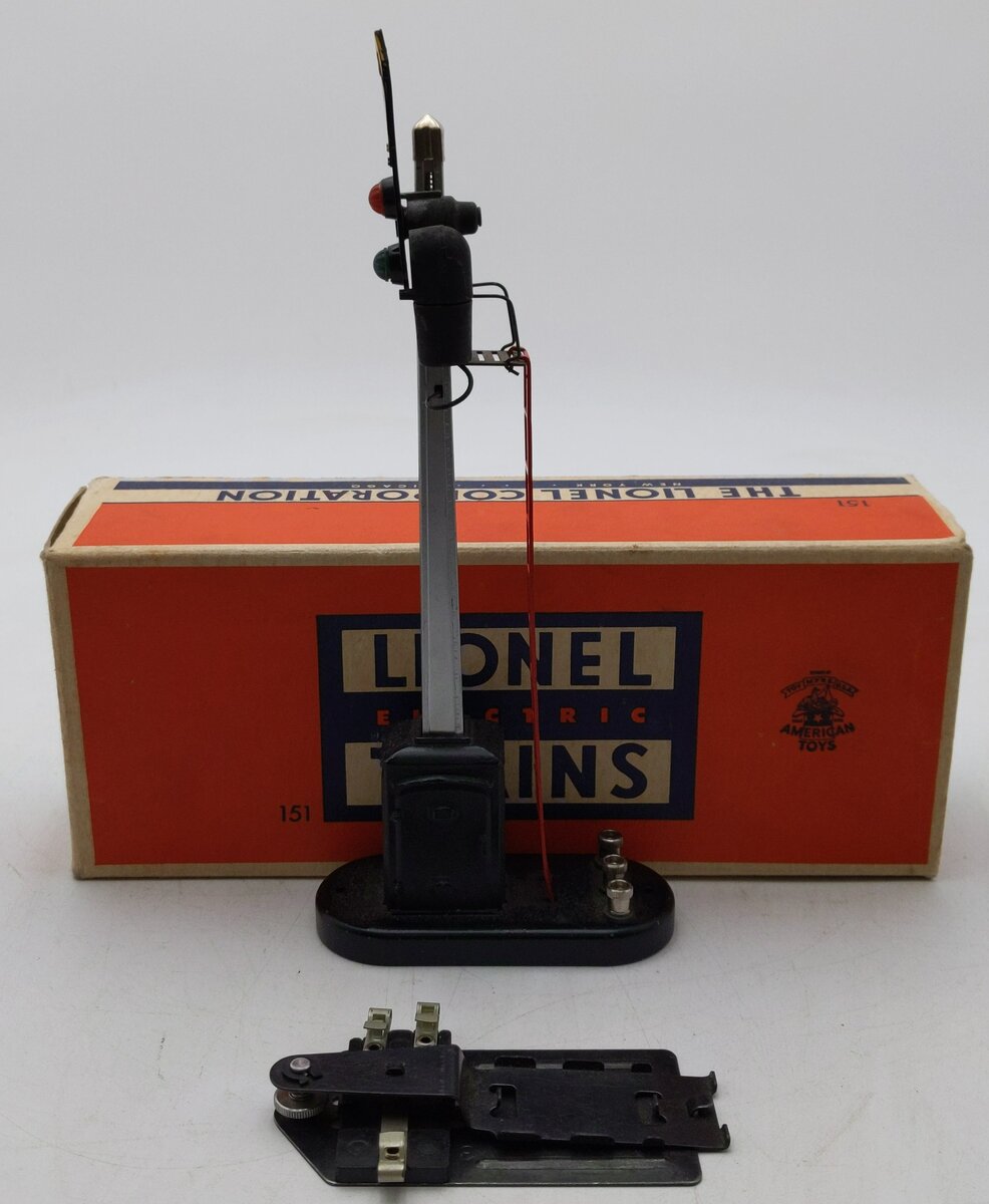 Lionel 151 Vintage O Operating Semaphore Signal VG/Box