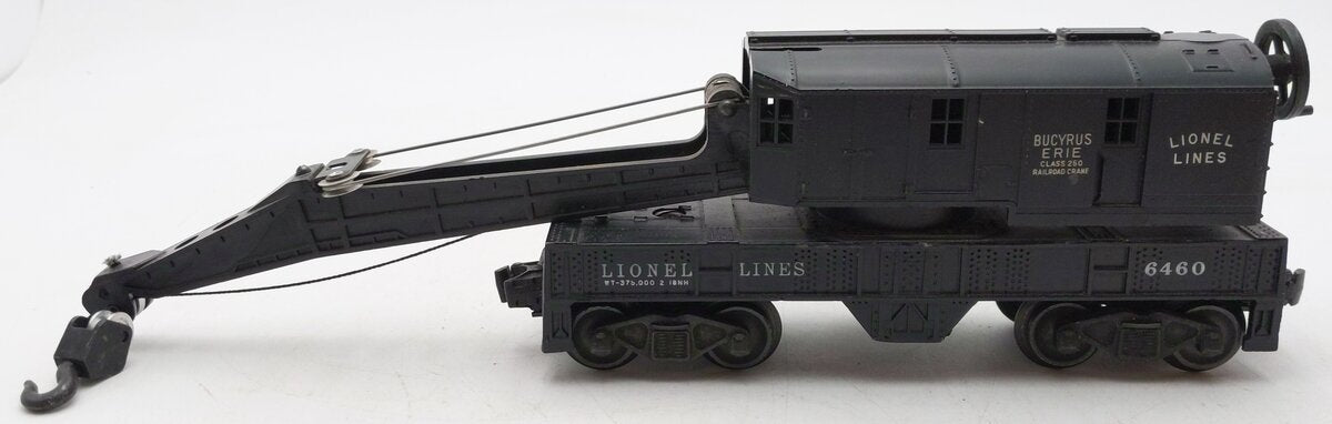 Lionel 6460 Vintage O Bucyrus Erie Crane Car VG/Box