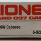 Lionel 6-9289 O C&NW N5C Lighted Caboose #9289 LN/Box