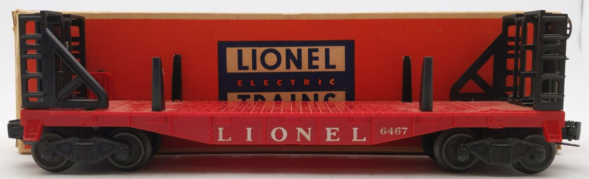 Lionel 6467 O Gauge Vintage Bulkhead Car #6467 VG/Box