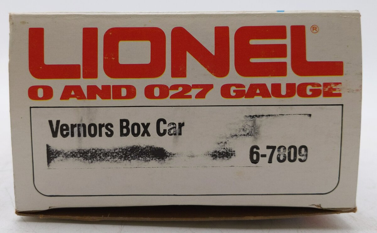 Lionel 6-7809 O Gauge Vernors Boxcar #7809 EX/Box