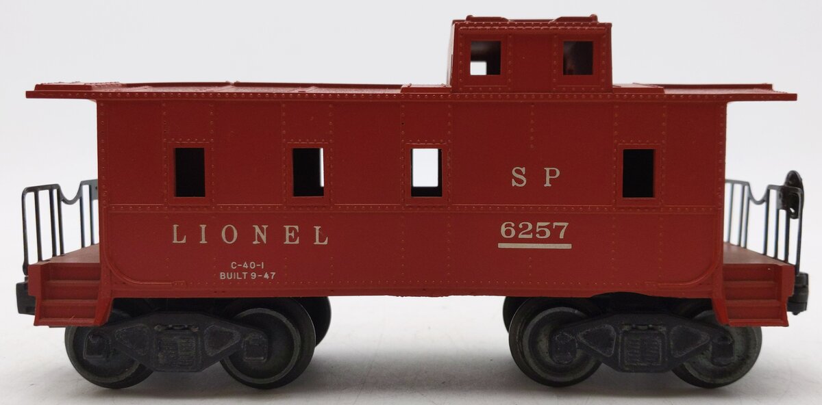 Lionel 6257 Vintage O Gauge Tuscan Southern Pacific Style Caboose #6257 EX/Box