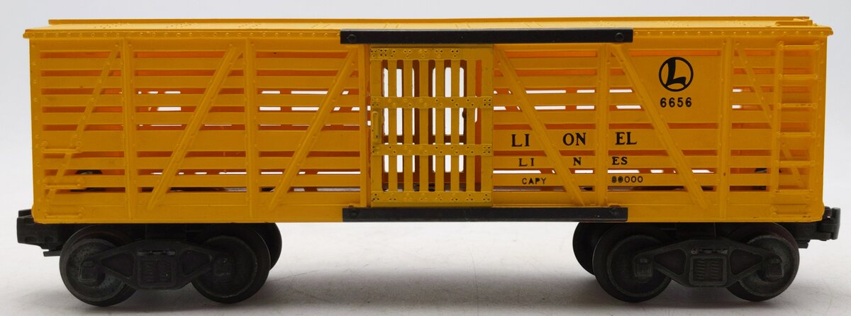 Lionel 6656 Vintage O Lionel Lines Yellow Stock Car #6656 EX/Box
