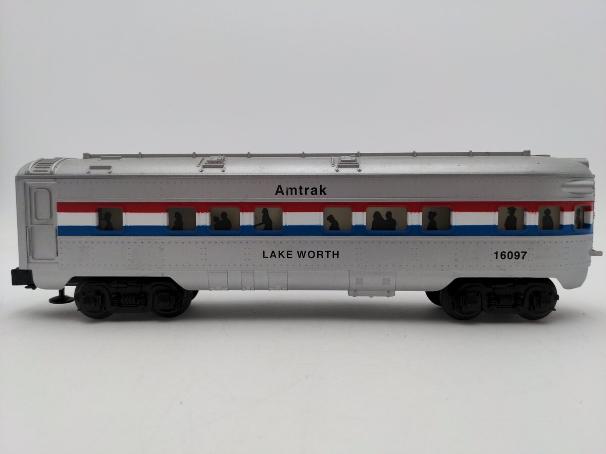 Lionel 6-16097 O Gauge Amtrak Lake Worth Observation Car VG