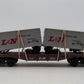 Lionel 6-9222 O Gauge Louisville and Nashville Flatcar with Vans EX